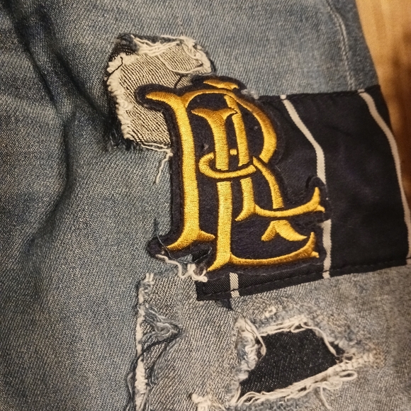 Lauren Ralph Lauren Blue Patchwork Jeans - Picture 4 of 8
